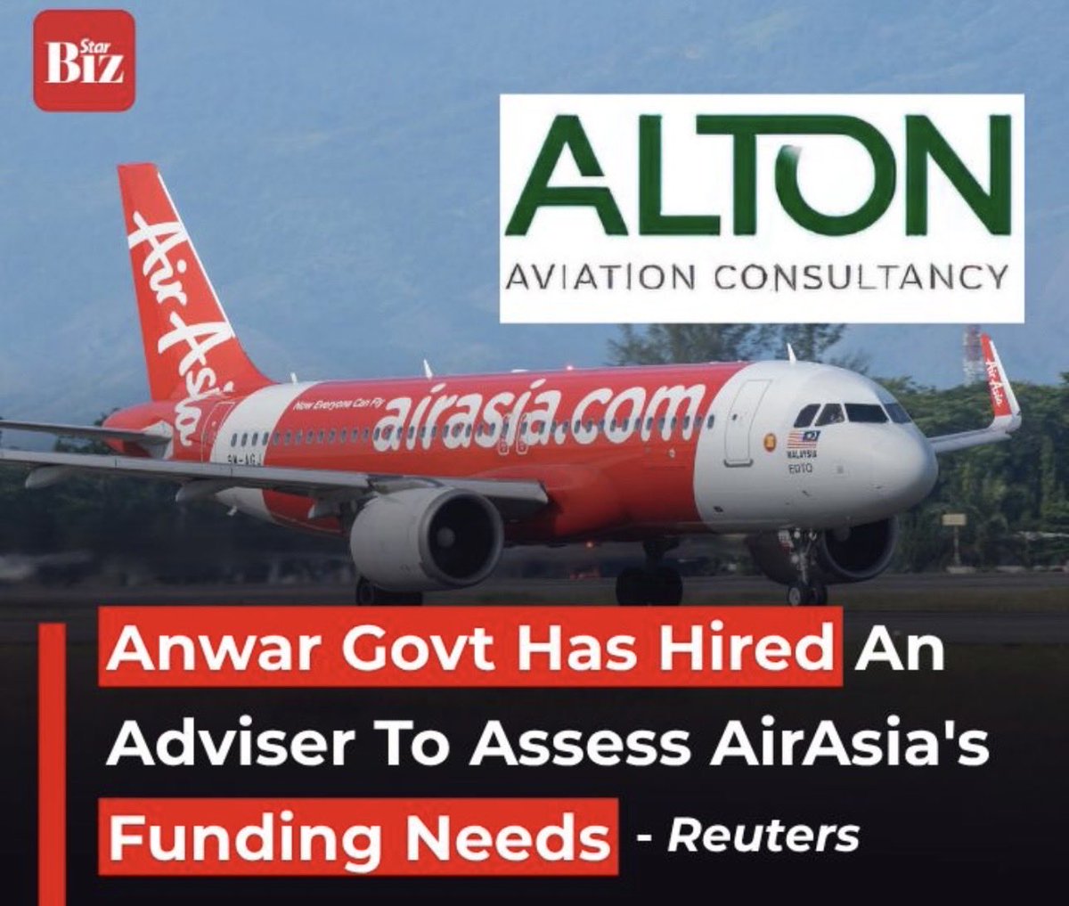 YangGorHero's tweet photo. Why should taxpayers monies be used to assess how to bail out AirAsia?
Why should taxpayers monies be used to bail out AirAsia?

AirAsia is not a GLC. Tony Fernandez and AirAsia squeeze Malaysians! It never has a heart! Why should Malaysians bail out this heartless bully? https://t.co/w9iijvNHce