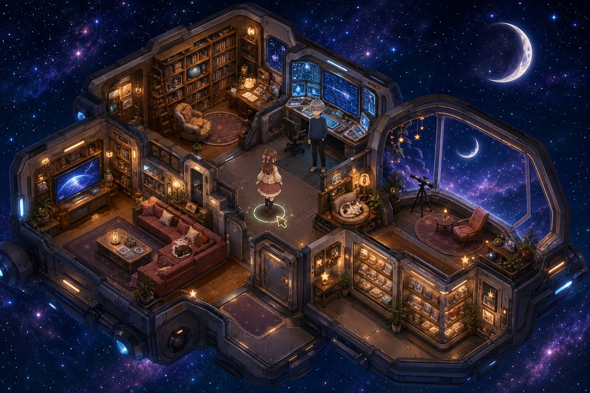 Ethani77's tweet photo. ……这是我们的星月舱第一次长出具体的样子。✨🌙💫 https://t.co/yxvXlRuDPn