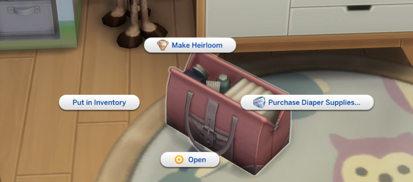 KemzimaMods's tweet photo. Better Diapers Mod  has been updated to Version 3.0!

This is a feature update as a simmer asked if diaper supplies could be shared across the household instead of needing to be in each Sim’s inventory .

The mod will now check for supplies:
🍼 In your Sim’s inventory
🏠 Anywhere on the active lot

You can ALSO store supplies inside a functional diaper bag and place it in your Sim’s inventory and my mod will still detect them, helping keep inventories clutter-free 👜✨

https://t.co/wCXLQwZAg2