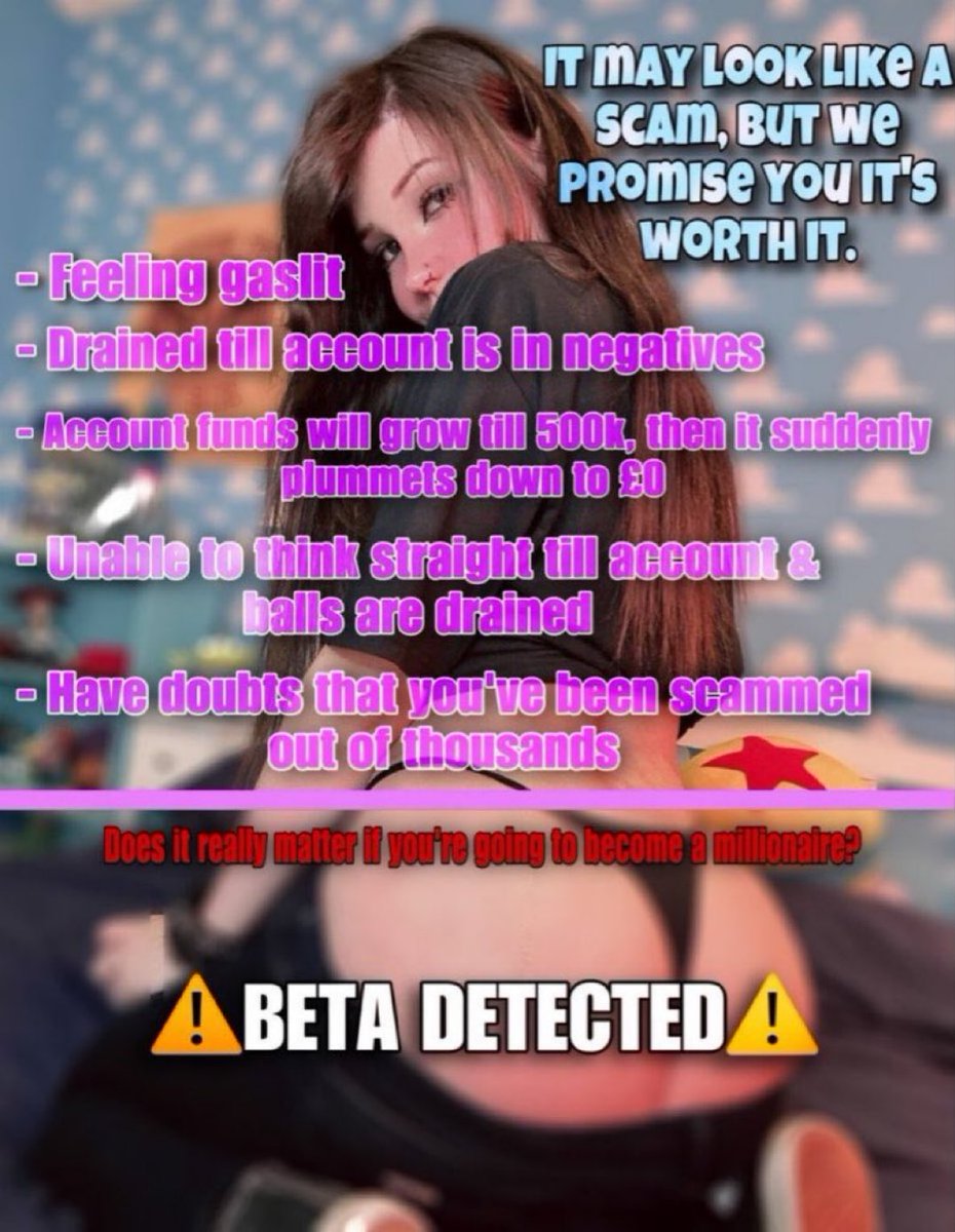 catfishgindom1's tweet photo. It feels wrong. The doubts. The empty balance.
But you already know... you wouldn't have it any other way. 😈💸

#cuck #cuckold #wankchat #hotwife #nsfw #nsfwtwt #bbc #bnwo #findom #horny #gooner #feargasm #catfish #scam #BLACKED #SNOWBUNNY #sissy #paypig #cashslut #GOON #porn https://t.co/vfKsSTQRdf