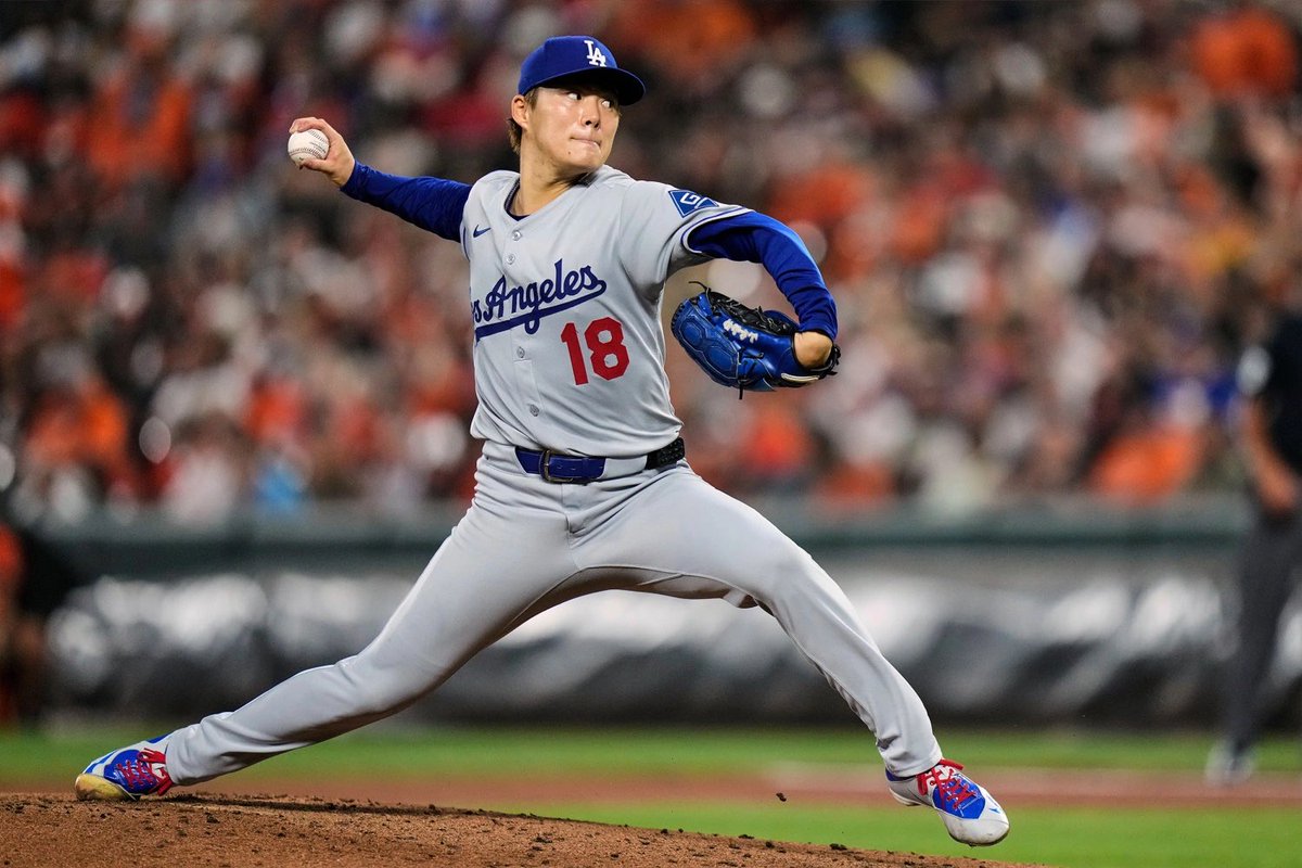 SleeperDodgers's tweet photo. A year ago today, Yoshinobu Yamamoto took a 3-run lead and a no-hitter into the 9th inning…

…and the Dodgers somehow lost. 😭

That loss ultimately sparked a TURNAROUND.

The Dodgers finished the regular season 15-5 from that point, then went on to win back-to-back World Series. 🏆🏆

What a wild turning point.