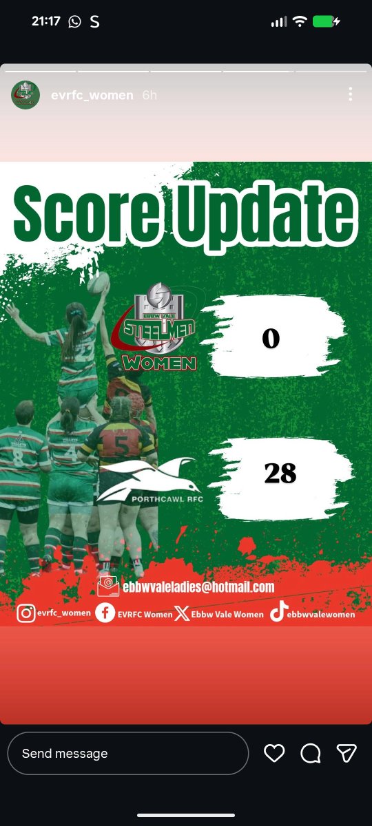 EbbwLadies's tweet photo. A tuff game for our first one back in the new league.
Was a frustrating game with some good Rugby played form us steelwomen but we were beaten by a good side @porthcawlrfc https://t.co/23lsMttj7t