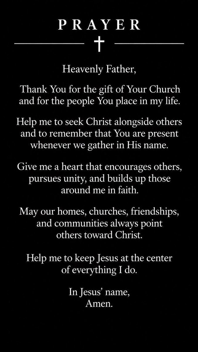 faithbridgeproj's tweet photo. 📖 Daily Devotional | Christ in Our Midst

We were never meant to live our faith alone.

Jesus reminds us that when we gather in His name, He is with us.

#DailyDevotional #FaithBridgeProject https://t.co/yq5MNqAVaR