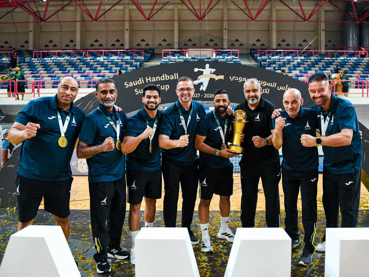 d_dimitroulias's tweet photo. Trophy No. 20 with Khaleej. 💚🏆
Another season. Same hunger.
Work. Belief. Ambition.
Super Cup Champions 2026. https://t.co/qqzAiv5HNs