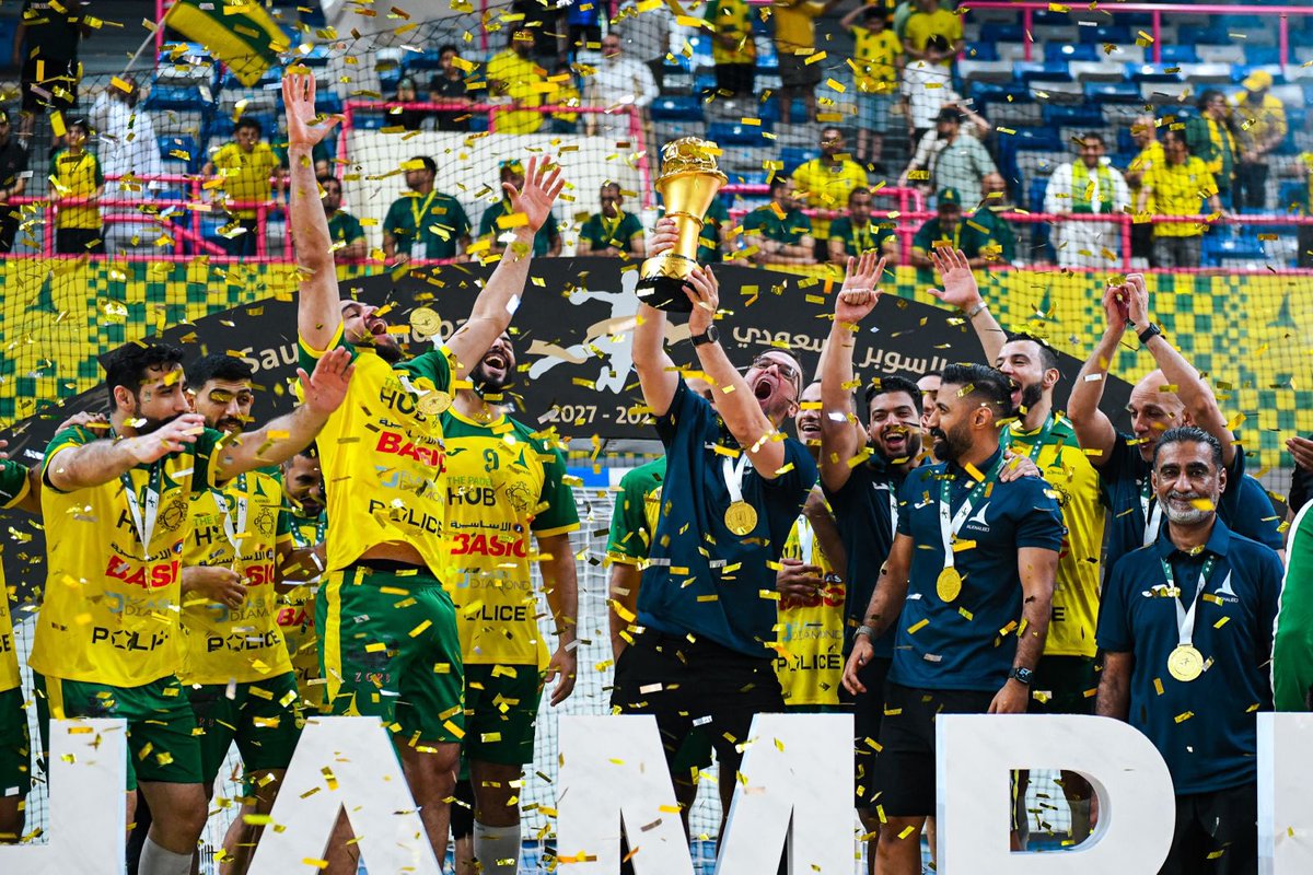 d_dimitroulias's tweet photo. Trophy No. 20 with Khaleej. 💚🏆
Another season. Same hunger.
Work. Belief. Ambition.
Super Cup Champions 2026. https://t.co/qqzAiv5HNs