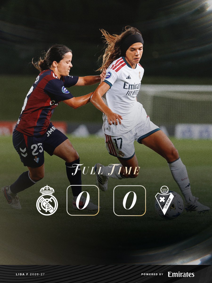 realmadridfem's tweet photo. Empate en el Alfredo Di Stéfano.
@Emirates https://t.co/LstAggxERu