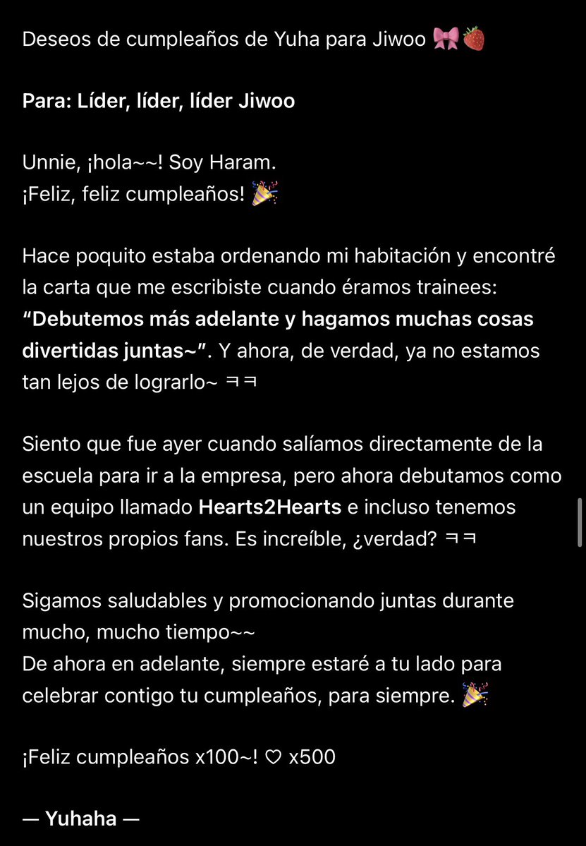 H2HColombia's tweet photo. Hoy es el Jiwoo Day!! 🍓 

Por eso desde H2H Colombia le deseamos el mejor fe los cumpleaños a nuestra lider y les traemos la traducción de los mensajes de los miembros para Jiwoo 🩵

A BERRYFUL DAY OF JIWOO
#2DecadesofJIWOO
#오늘은_지우가_쮸인공 https://t.co/yEHIPH7AHN