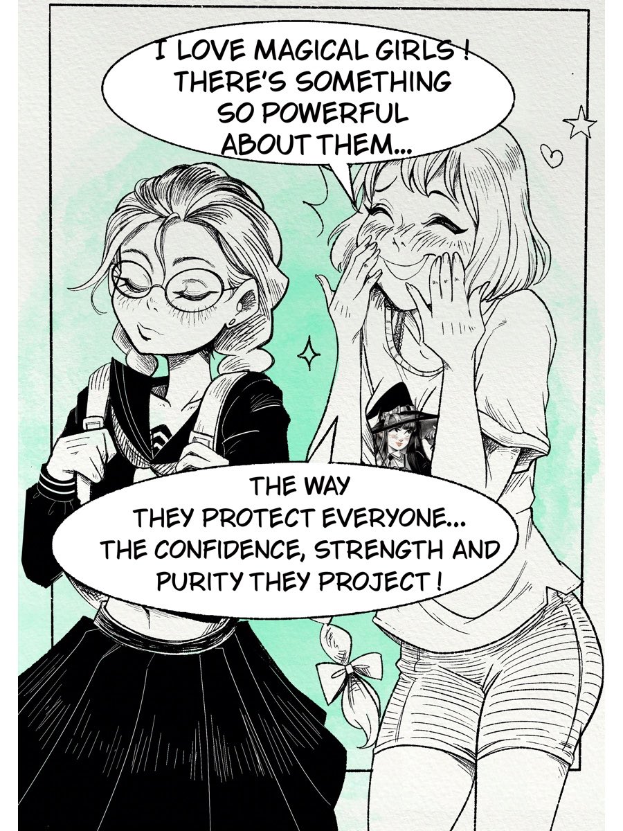 CravingDoodles's tweet photo. Head to my PATREON and read my latest Comic-Strip  
👉 https://t.co/pLXHajvNur 👈

(I’m limited on the No of slides I can share here) #magicalgirl #magicalgirls #patreonartist #comicstrip #webcomic #comic https://t.co/uBZYshqWHR