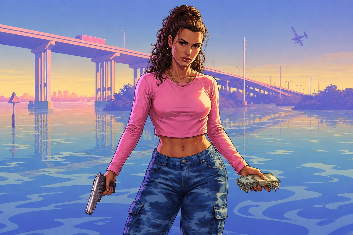 gameunlocked26's tweet photo. Lucia Caminos - GTA 6 Concept Art https://t.co/2w37b4K67b