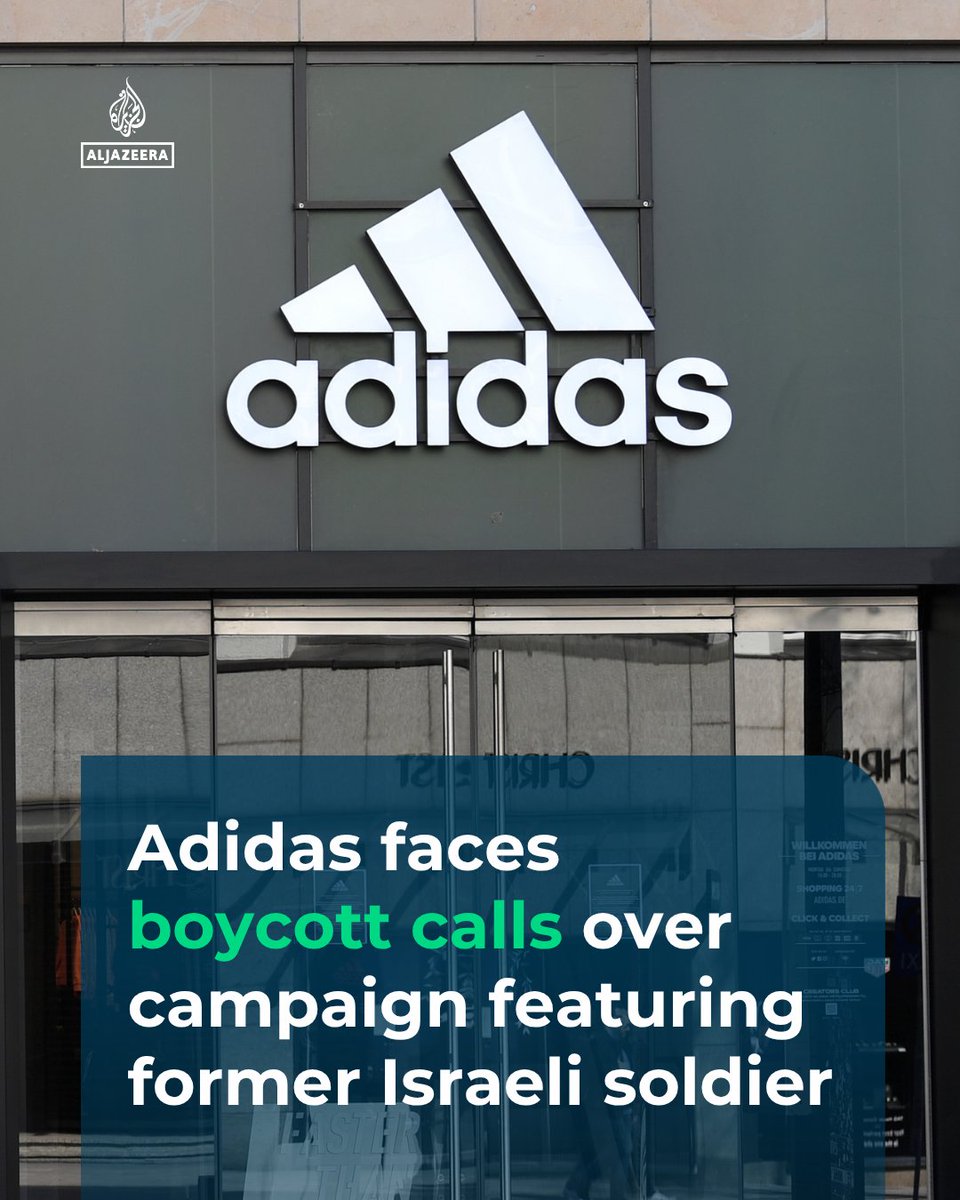 AJE_Sport's tweet photo. Adidas is facing boycott calls over an advertisement campaign featuring former Israeli soldier Shalev Biton for the company’s single-shoe service for amputees.

🔗: https://t.co/oyVRzAeb2R https://t.co/XbsctvjpLs