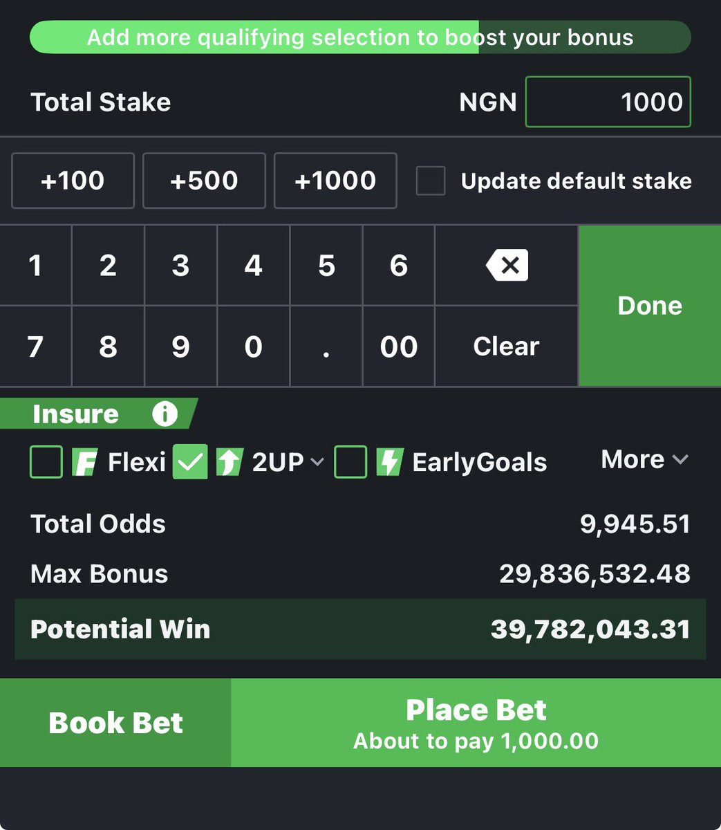 isthatnotseen's tweet photo. 18M difference For the same game 
FB  pays far better than sportybet 
And they don’t lock cash outs like sporty does https://t.co/XzWVNLYS6u