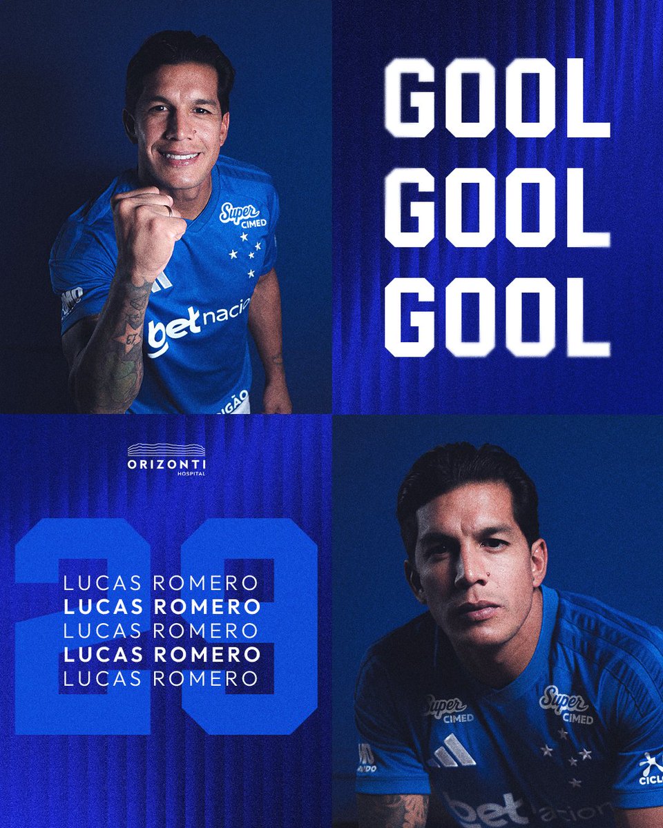 Cruzeiro's tweet photo. 𝗚𝗢𝗢𝗢𝗢𝗟𝗟𝗔𝗔𝗔𝗔𝗖̧𝗖̧𝗖̧𝗢𝗢𝗢𝗢𝗢 DO ROMERO! COM UM LINDO DRIBLE TIRA O MARCADOR E BATE COM MUITA CATEGORIA NA SAÍDA DO GOLEIRO!!! O CABULOSO ESTÁ EM VANTAGEM!!! VAMOSSSS!!! ⚽️🦊

🔷 #CRUxCAP | 2-1 | #PáginasHeroicas https://t.co/BGiytqrxm9