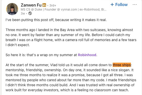 LizzySolll's tweet photo. HOW HAS NOBODY FOUND THIS
Vlad told interns this year that to be successful all they need is the **“THREE SHIPS”**
🚢 Ownership 🚢 Mentorship 🚢 Friendship
He literally said, all you need for success is the three ships
All this coin needs to succeed is three ships.
https://t.co/1MpP8mrLrc