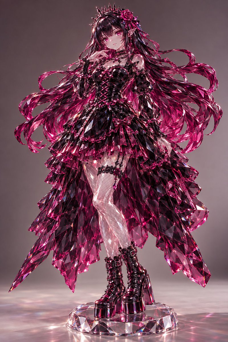 CrownTheSavage's tweet photo. Somewhere between a dream and a display case.

This prompt transforms your character into a high-end, Swarovski-inspired crystal statue.

Prompt in the replies.
#CrownAI https://t.co/99Bo5aIl6a