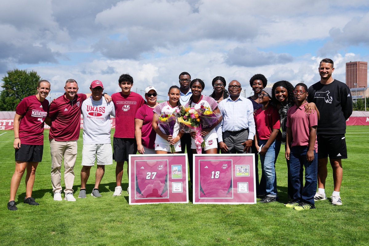 UMassWSoccer's tweet photo. Defended #FortRudd ⚔️ on Senior Day!
We downed UMass Lowell, 4-1, on Sunday with the help of two goals from Monica Curry!
Kayla Nohasiarisoa registered two assists on the day, marking the first of her career!
📰 https://t.co/f917nUBBl5
#Flagship 🚩 https://t.co/1JDSSZmaep