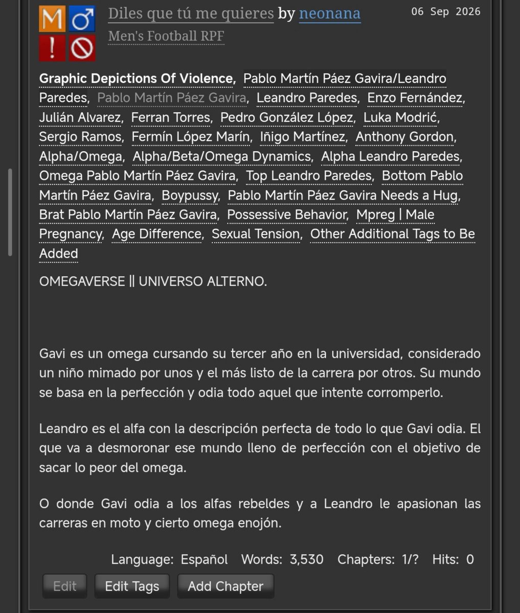 gavirazone's tweet photo. Fanfic #Leanvi Paredes x Gavi. (Omegaverse AU) 

+18, boypussy, m-preg, diferencia de edad, etc. 

Lean los tags! 

Leandro Alfa x Gavi Omega. 

https://t.co/IT7LWwV47l https://t.co/w7DqXBmAhU