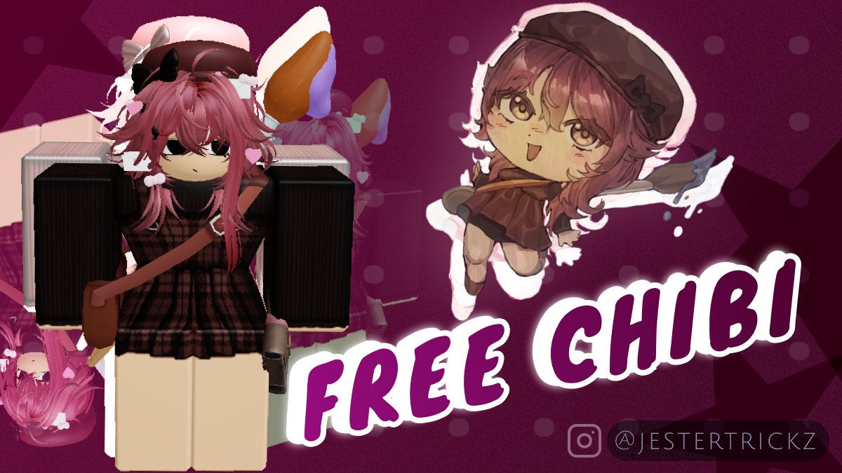 CACNewsRBLX's tweet photo. Want a FREE chibi artwork of your avatar? 👀💝

Follow us and reply with your most iconic avatar or OC
and you might just win a free chibi drawing like this! https://t.co/CQHopXhUCG