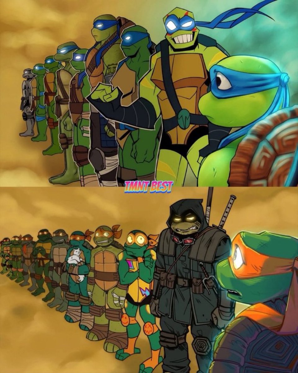 NinjaTurtleLair's tweet photo. Michelangelo looks so shook…🥶 https://t.co/QXYRNMRgZX