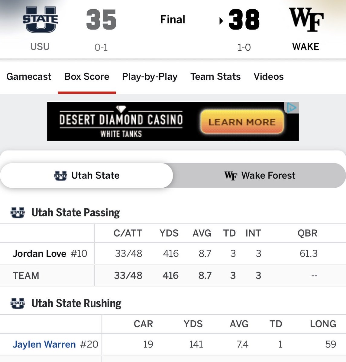 RealSolidSports's tweet photo. People forget Utah State used to have Jordan Love and Jaylen Warren on the same roster https://t.co/AtuTjUD6Qo