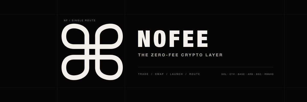 NoFeeTax's tweet photo. https://t.co/IZ5gDSQKLO — multichain trading terminal with a 0% platform fee.
Trade on Solana, Base, Ethereum, BSC, Arbitrum, Robinhood Chain and more from one wallet. Launch coins in one click.
Official coin: $NOFEE on Robinhood Chain
CA: 0x8cde0178a1abd1622aef593cc7328791cb9fdbdb