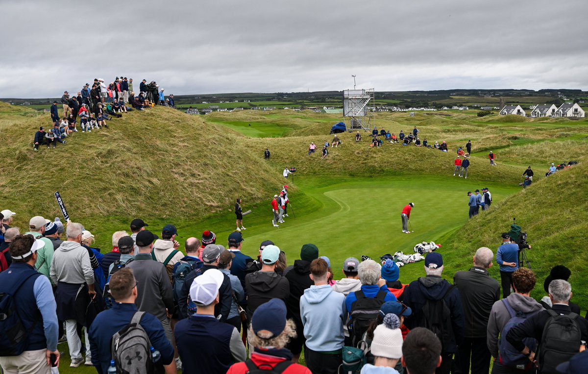 jamierkennedy's tweet photo. Observations from Sunday at Lahinch 🇮🇪

1. Wow. Stunning. Sport at its finest and what an amazing setting for it. I've covered over 200 golf events but that is right up there with the most thrilling week I've experienced. For the entire week to come down to one putt. Unreal.

2. I got up from my seat after it all finished and went to get some air outside the media center. Who was there, Josh Hill. Beer in hand, still with a stunned look on his face. I shook his hand and told him how impressed I was. Going to write up his story tonight and what he told me, but what a moment for the lowest ranked player in the event.

3. Shout out to the caddies. All longtime Lahinch loopers, randomly drawn with their players at the start of the week. Four of them from the same family, some with 40+ years experience, all with love for the place and the game. Got to meet a couple and they were delightful. They’ll have a few new stories to tell after this week. Great nugget from @IrishGolfDesk that Hill's caddie knew there was less sand in the bunkers on 18 than on the practice area. Stuff only a true caddie would know.

4. I was shocked by how many putts were left short all week, but especially today. Important, match-changing putts. I wonder if there was an element of foursomes mentality in the morning, not wanting to race putts when your partner has the comebacker but it was undeniable how many putts, from both sides, were coming up short.

5. Surveyed a few media members that know amateur golf to ask which of the players they think will go on to have the best careers on Tour. The top three picks were Russell, Weaver and Poulter. Interesting that Stout, world number one, didn’t get as much love. 

6. I think Ethan Fang was probably my favourite player this week. Really sharp game, especially off the greens, and a very chilled, funny character of the course. Will definitely keep an eye on him.

7. Lahinch remains one of the world’s great golf towns. The proximity of the beach, town and course. Every pub full to the rafters of fans eager to discuss holes, shots, courses and of course, the best pint of Guinness in town. Laughed when I heard the clubhouse sold 1,200 pints of Guinness to their members on Friday. Had a local tell me “I played a few amateur tournaments in Lahinch and staying sober was more difficult than the golf course itself.” I can attest that, covering the Walker Cup too.

8. Regardless of result, the format of the event needs to change. I don’t think that’s a negative take, it’s a positive one. We need more of this. It should be three days, it should have fourballs. Going to write more on that for tomorrow.

9. Interesting to see the Walker Cup going to Bandon Dunes next in 2028. Not a traditional US style course. Will likely feel and play pretty similar to this week. And I thoroughly enjoyed this week.

What a week.