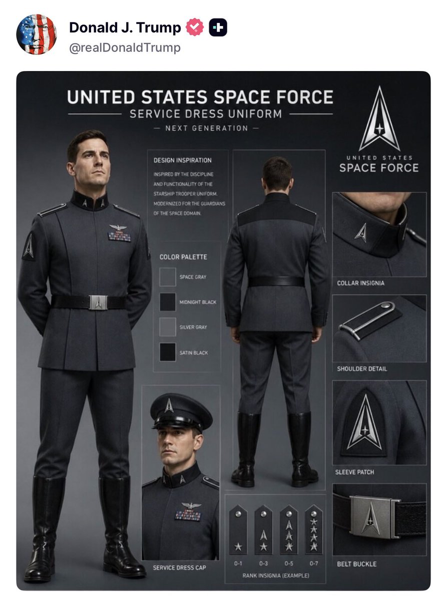 Jurgen80048425's tweet photo. This is beyond parody!  Sure looks like Trump's promoting Nazi SS Uniforms.🫢 https://t.co/2TZKu5CLSD