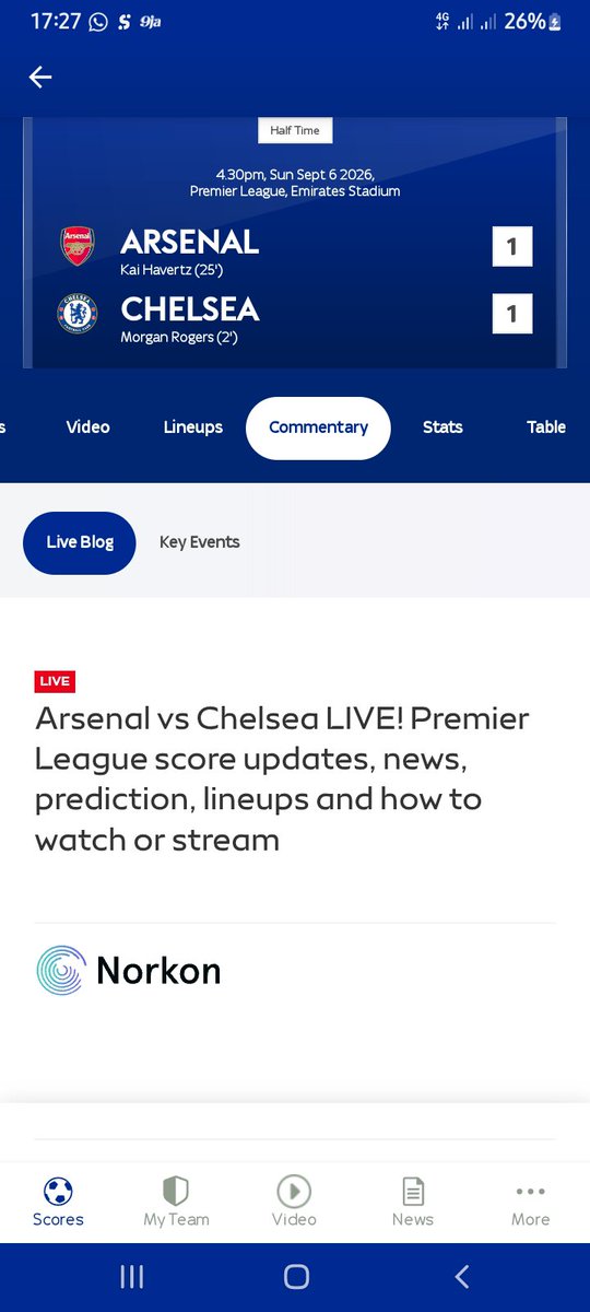 Linus890123's tweet photo. 1-1 at Half time. Any comments so far? https://t.co/sbb1MXDP5S