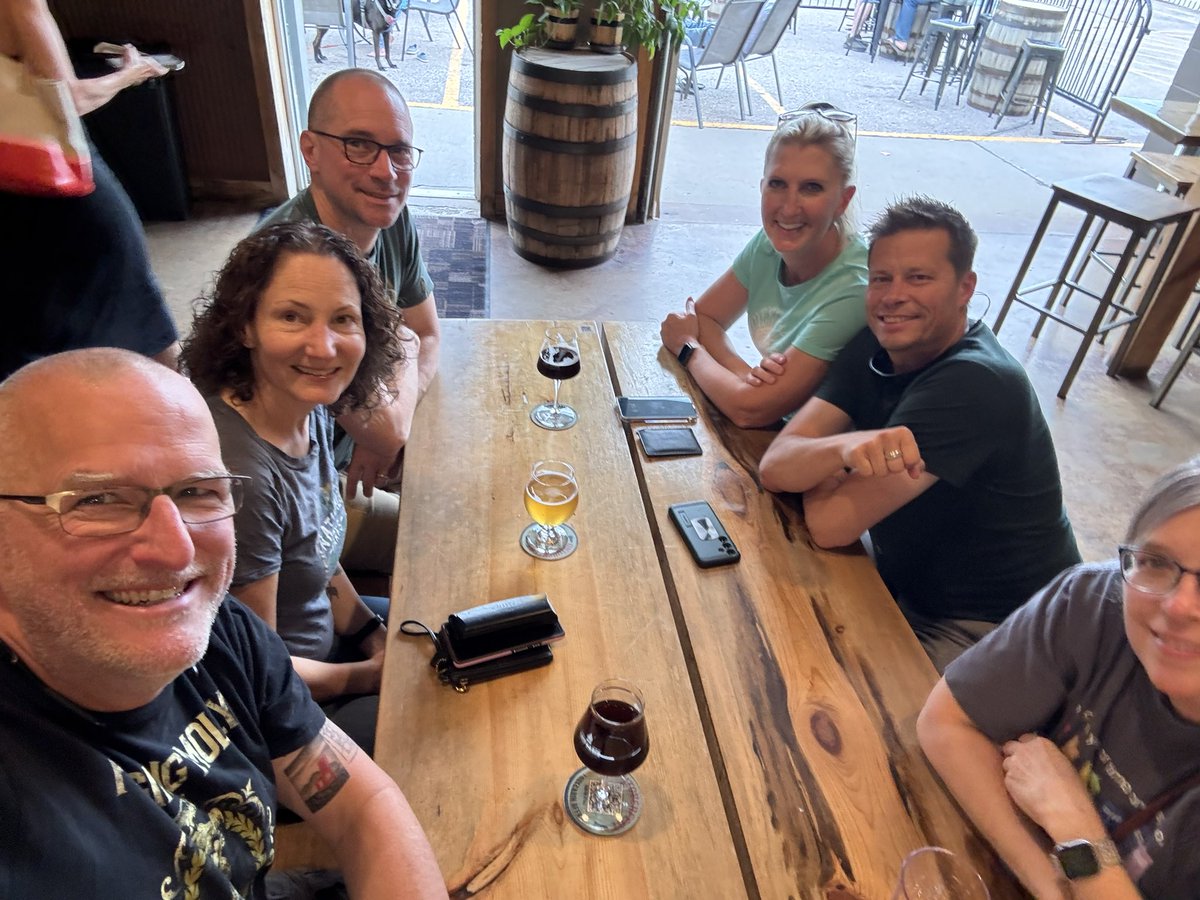 rdennisjr's tweet photo. South Dakota 2026 continues! Nice five miles of trail time, drinks and shopping at Lost Cabin Brewing, and lots of social time! #relaxingtime #friendcation https://t.co/pJXf1jnQAv