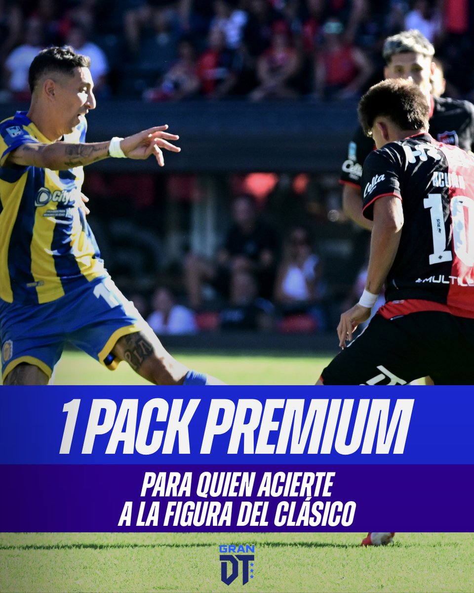 GranDToficial's tweet photo. 🚨 ¡AHORAAAA: 14.45 ES EL CLÁSICO ROSARINO Y HAY UN PREMIUM PARA QUIEN ACIERTE AL MVP! 🌟🔮

¿CÓMO PARTICIPAR? 🤔

🔃 Darle RT a este posteo
💭 COMENTAR el nombre del jugador que creas que va a salir elegido figura por Clarín (Por ej: Di María Central o Cóccaro Newell's)

📌 Aclaraciones:

1⃣ En caso de que dos o más personas adivinen, el ganador del Pack Premium se determinará por SORTEO
2⃣ SOLO son VÁLIDOS aquellos comentarios previos a las 14.45 de este domingo
3⃣ MÁXIMO: un comentario por usuario