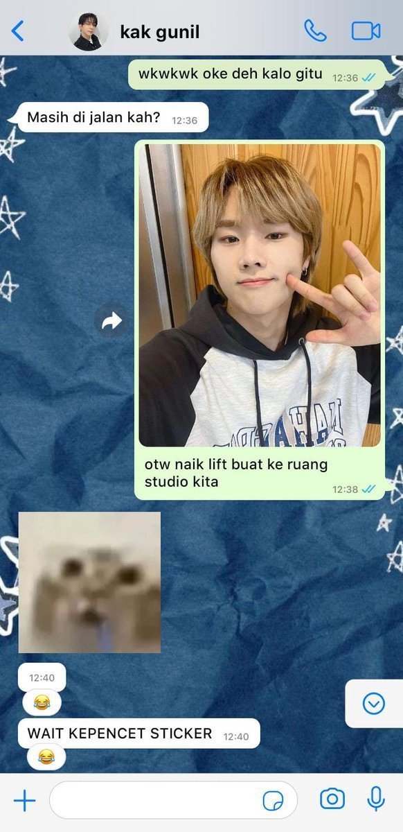 chxkhwg's tweet photo. gunsu few tweets au

agenda makan mie ayam deket studio bersama kakak gnil 🙂‍↕️ https://t.co/rBLHLjDk4H