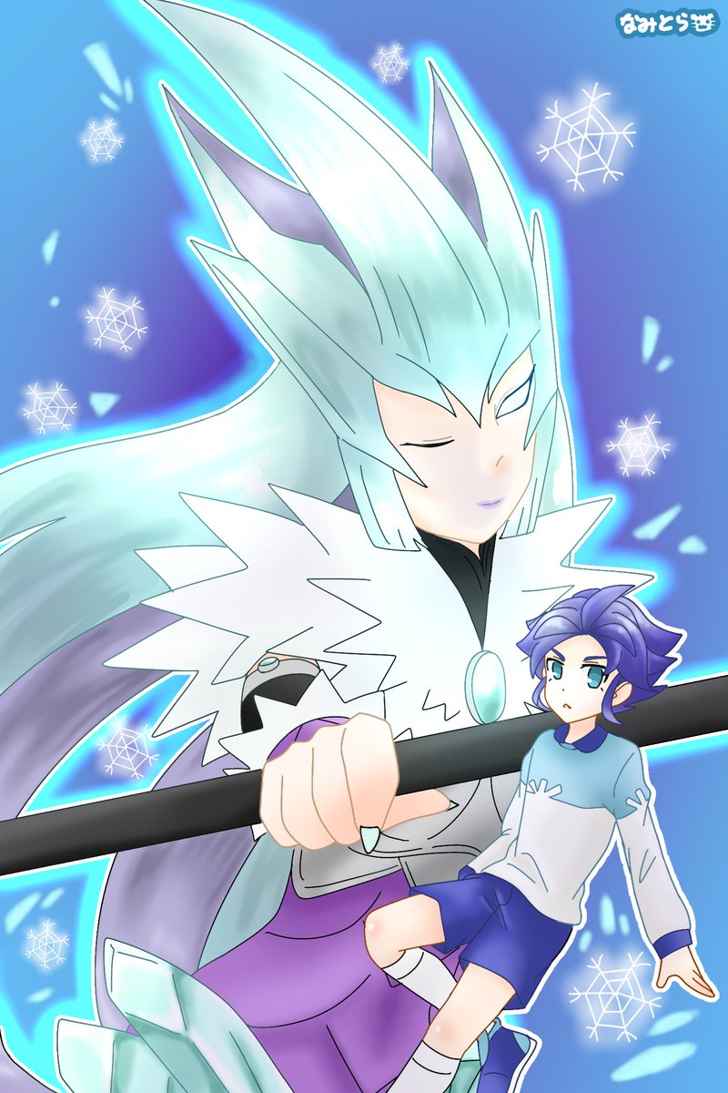 15ringoame's tweet photo. #イナイレ版毎日ワンドロ真剣勝負
お題　【風属性の化身】
制作時間「60分+47分」

豪雪のサイア❄ https://t.co/eA3JqxPLtP