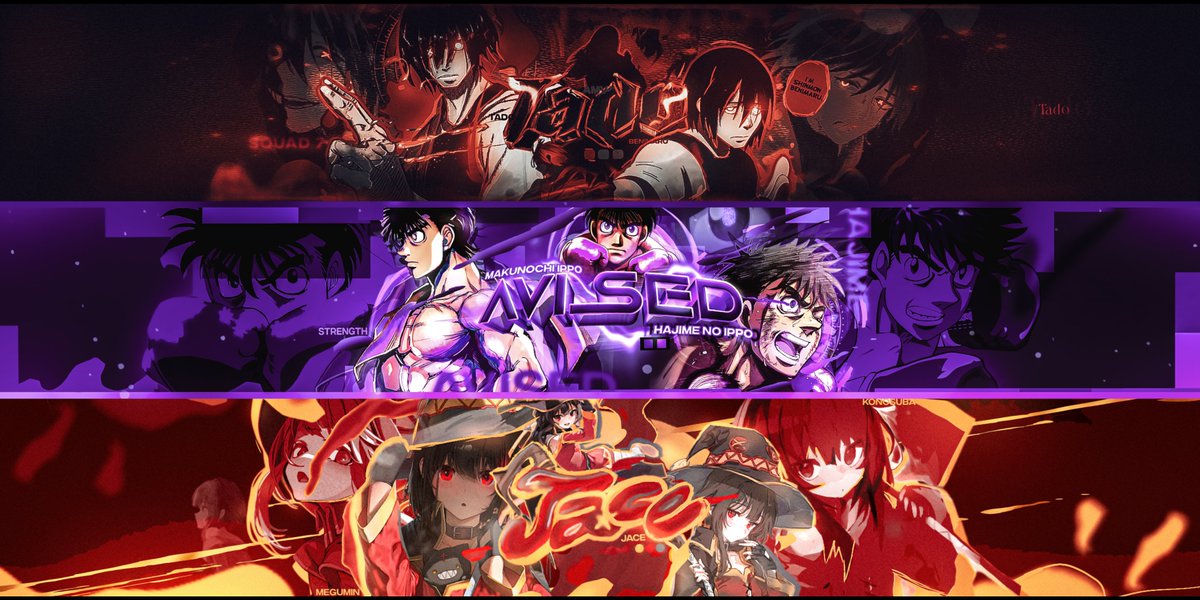 crueleditzz's tweet photo. Recent YouTube Banner Commissions 

Dm For Yours https://t.co/Vv4mJdm5Ra