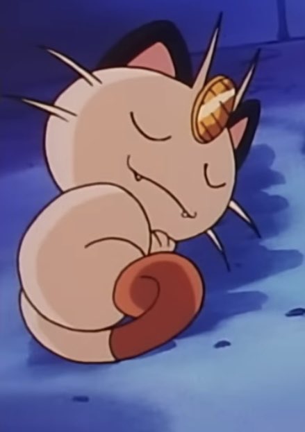 PokemonGems's tweet photo. meowth curled up for a nap https://t.co/eWK1YKc4hn