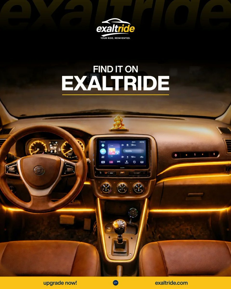 KaylenePioli's tweet photo. Factory interiors fit everyone. But your drive isn’t generic. Upgrade your car’s style, comfort, and feel with ExaltRide accessories—for daily commutes and late-night drives. Once you experience better, there’s no going back. https://t.co/WiG9whe7p7