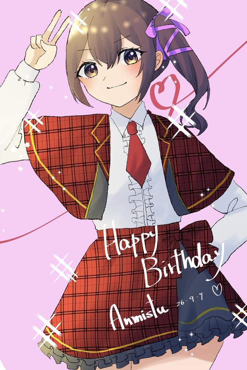AnneCoCTRPG's tweet photo. @tensi__simaguni 
誕生日おめでとう♡
死ぬほど似なかったから説明させてもらいますと「こういうアイドル服のななちゃんも見たいな…」と思ってのアレです（？） https://t.co/xKWGe9urjH