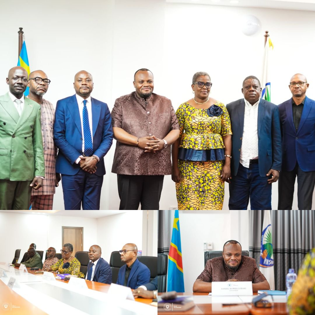 MeMpasiMazowa's tweet photo. Le Gouverneur de Kinshasa, Son Excellence Daniel BUMBA LUBAKI, a reçu le Bureau de la Commission ad hoc, conduit par son Président, Me MPASI MAZOWA JP.

Il a réaffirmé son soutien à la Commission et appelé ses membres à l’intégrité dans l’accomplissement de leur mission.

#AD_HOC https://t.co/GyGBXDcRfL