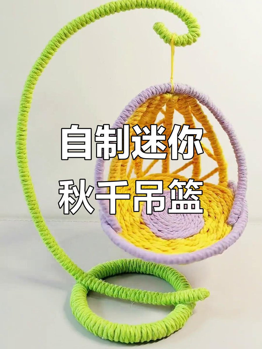 BaranTurhan6's tweet photo. Just finished this mini macramé plant hanger from scrap cords  No fancy tools needed—only patience u0026 a simple knot! Tag a craft lover who’d try this! https://t.co/9JSl8HvwE6
