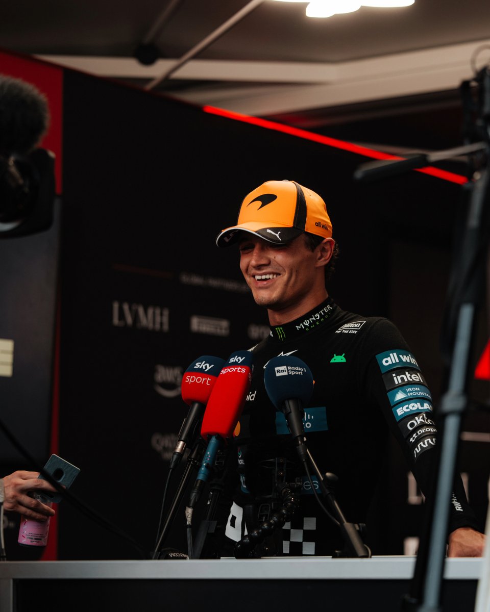 LN4's tweet photo. Cracking drive from Lando and good set of points ✔️ Now brb, gotta get practicing my Spanish because we off to Madrid next 🫡 https://t.co/i73WjCbEuw