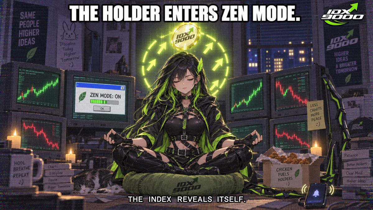 IDX9000's tweet photo. THE HOLDER ENTERS ZEN MODE.

THE INDEX REVEALS ITSELF. https://t.co/LLVE7eaFcq