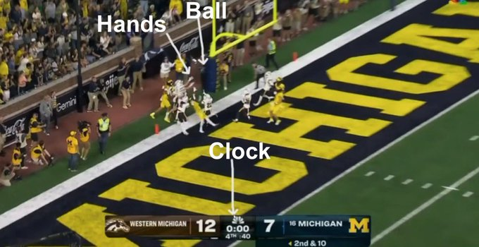 nsegall25's tweet photo. @BarstoolUofM What the entire world saw... correctly. 
How embarrassing for the school! https://t.co/kmago4007k
