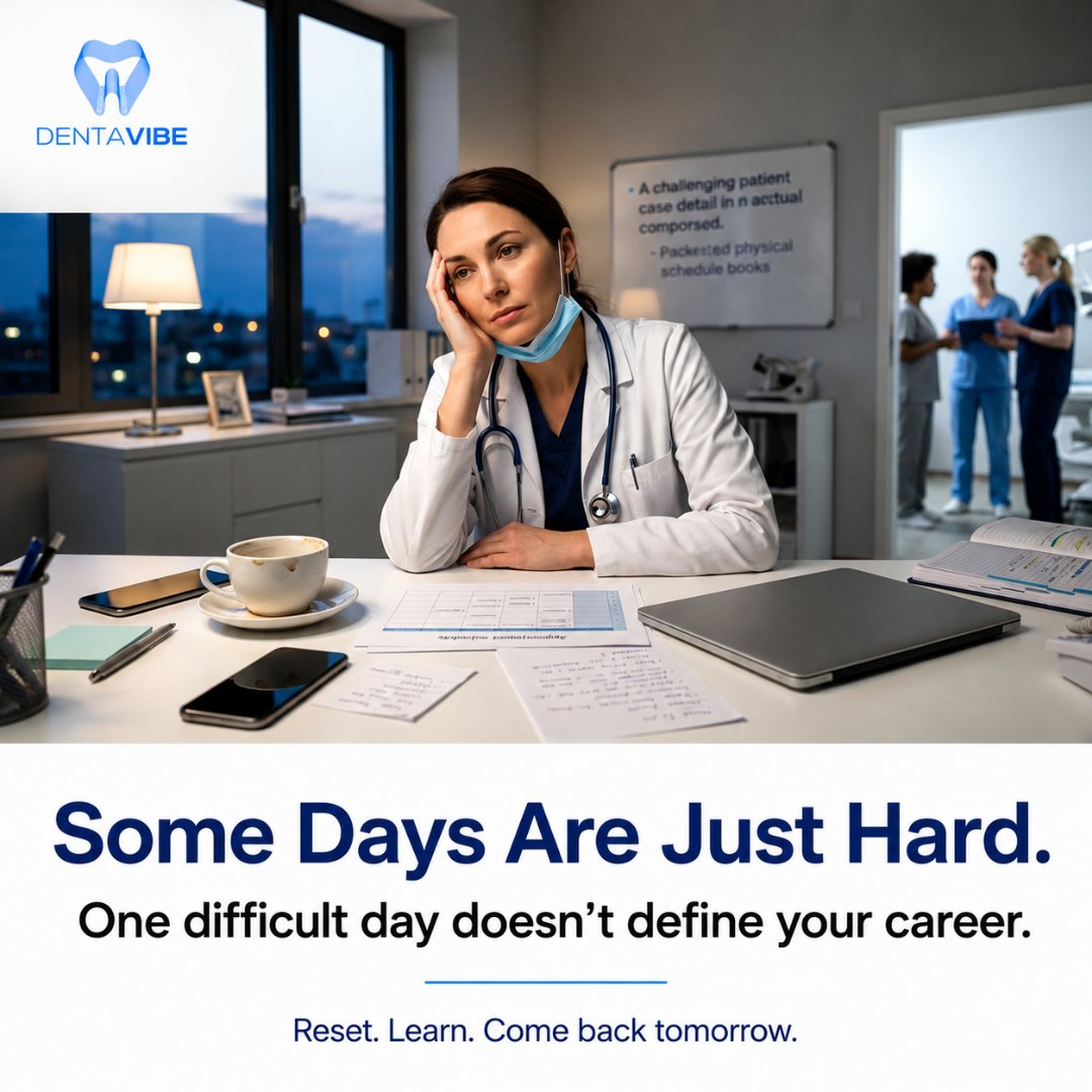dentavibe's tweet photo. 🦷💙 Some days are just hard.

One difficult day doesn’t define your journey. Reset, learn, and come back stronger tomorrow. https://t.co/HFwAT3zdHp