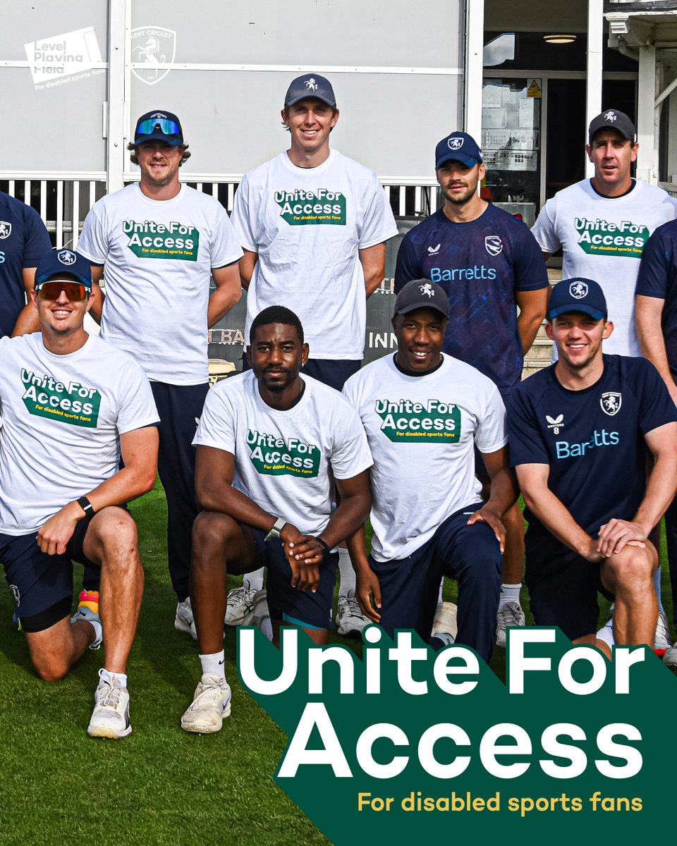 KentCricket's tweet photo. Our Men's &amp; Women's teams showed their support for @lpftweets' #UniteForAccess Campaign this weekend 🙌 https://t.co/okGEaZBcFx
