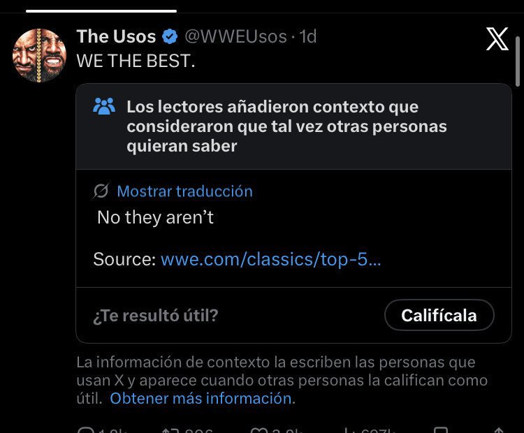 CruelSunSsb's tweet photo. @WWEUsos Lmao true https://t.co/baNr0w21hx