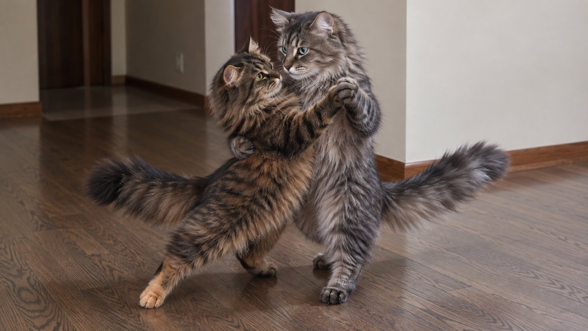 OlgaGoodmanMD's tweet photo. Tisha &amp; Dusya Dance: A Funny Cat Video https://t.co/6G9ivqHEl3 https://t.co/X9ES6ZtBn6