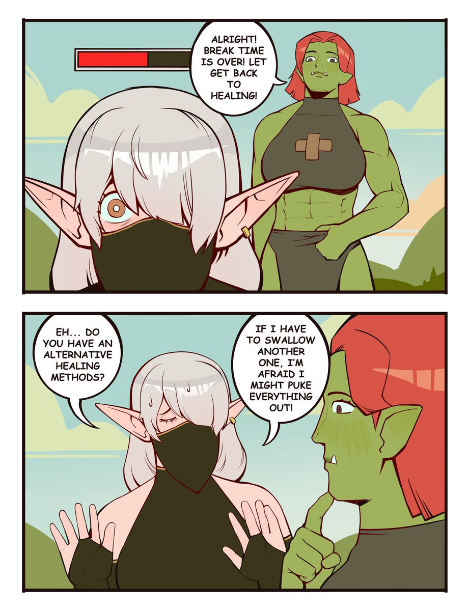 Bonnymama7's tweet photo. Orc healer pt2 ❤️‍🩹 https://t.co/u6BScAgTaW