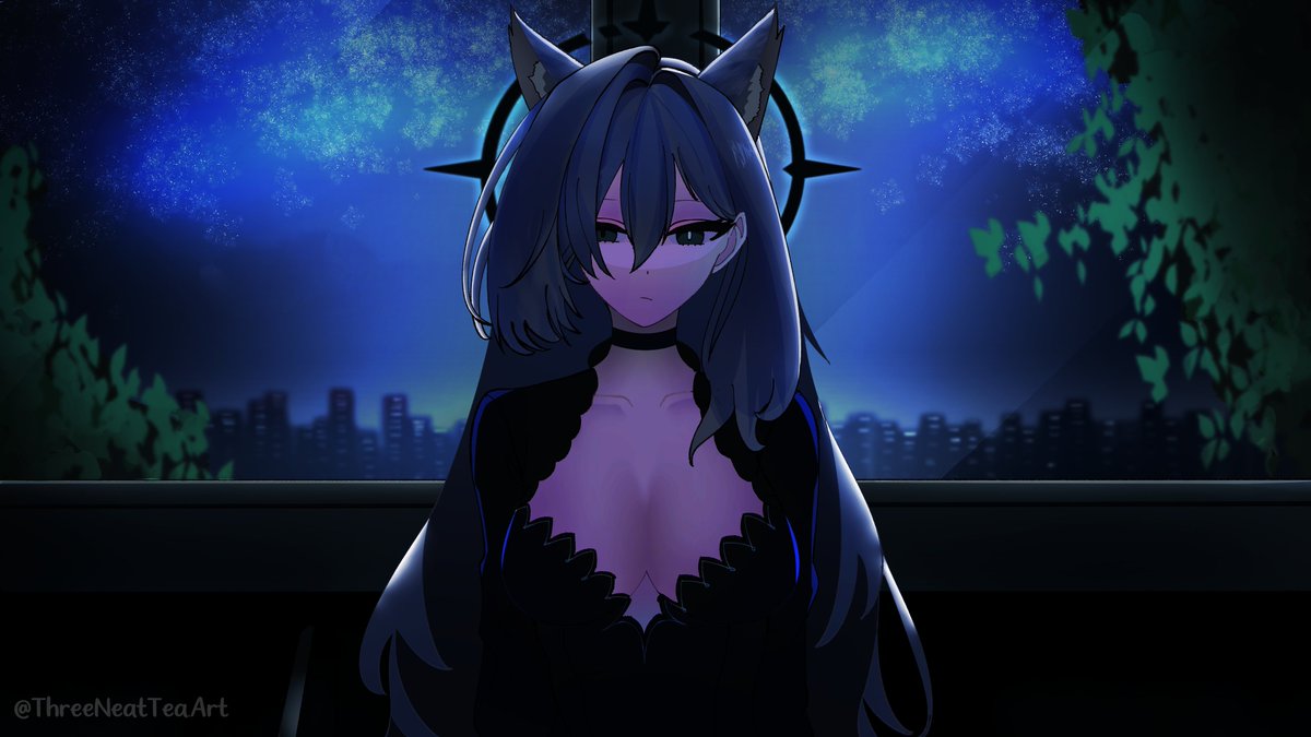 ThreeNeatTea's tweet photo. Shiroko Terror staring at you. 

#BlueArchiveFanArt #BlueArchive https://t.co/kYPL3OAYrq