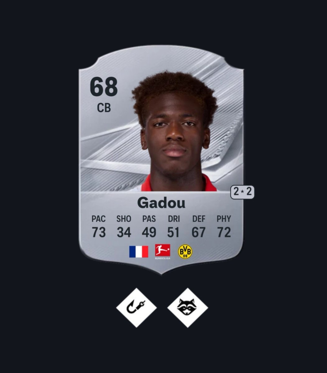 FutEvoExplorer's tweet photo. Two VERY interesting players for #FC27 Evos 👀
Both have some really good playstyles

El Mala 🇩🇪
ST, LW &amp; CAM
Finesse, Rapid, Technical &amp; Low Driven
6'2"

Gadou 🇫🇷
One of the BEST PS combos for a CB: Anticipate &amp; Intercept
6'5"
BVB &amp; France links

Both bundesliga ⭐️ #EAFC27 https://t.co/YFsy4K35Vg