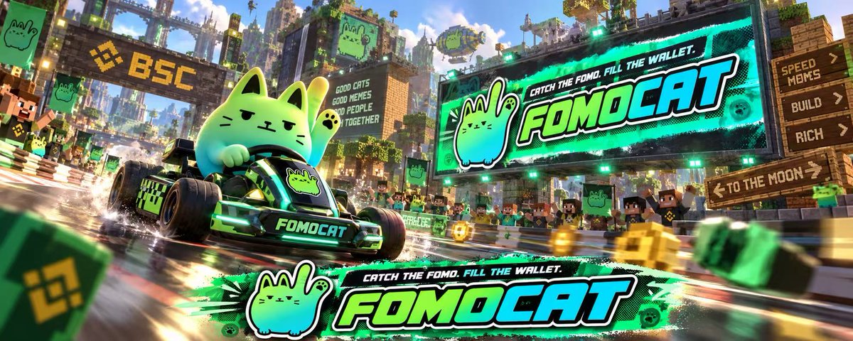 FOMOCATBSTOCK's tweet photo. 卡丁车要一起的么？？？？
THE CAT CATCHES FOMO.
THE WALLET CATCHES VALUE. https://t.co/ibexCiVVmB