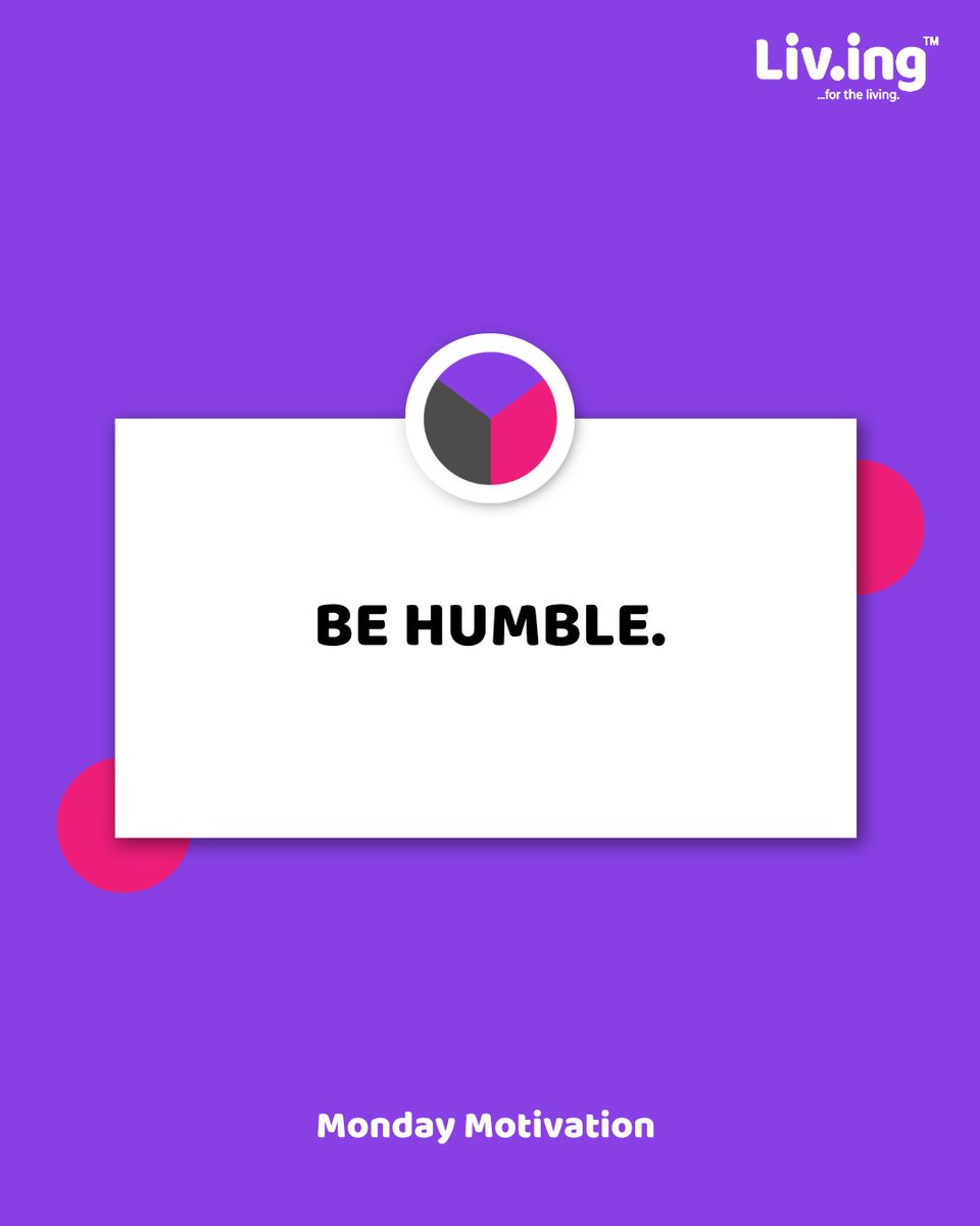 _Be_Living's tweet photo. Always be the humble person in the room. Humility opens doors for more opportunity.

#StartLiving #Livingwell #Livingtogether #Livingsmart https://t.co/s1DscD07ig