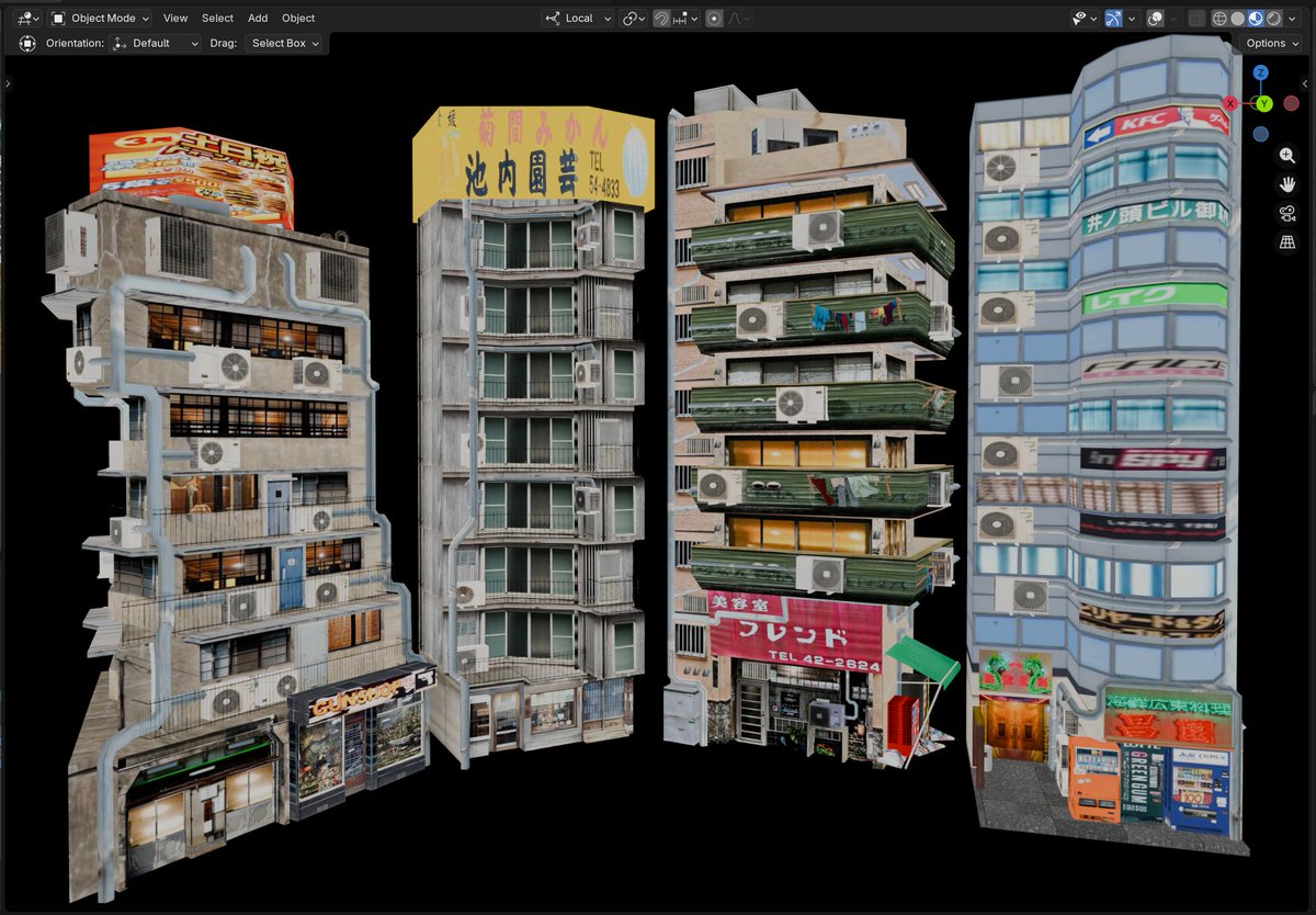 warpaint2017's tweet photo. Polished some of my older buildings, lowering the face count from 20k to 14k. https://t.co/QFizj5Ierf